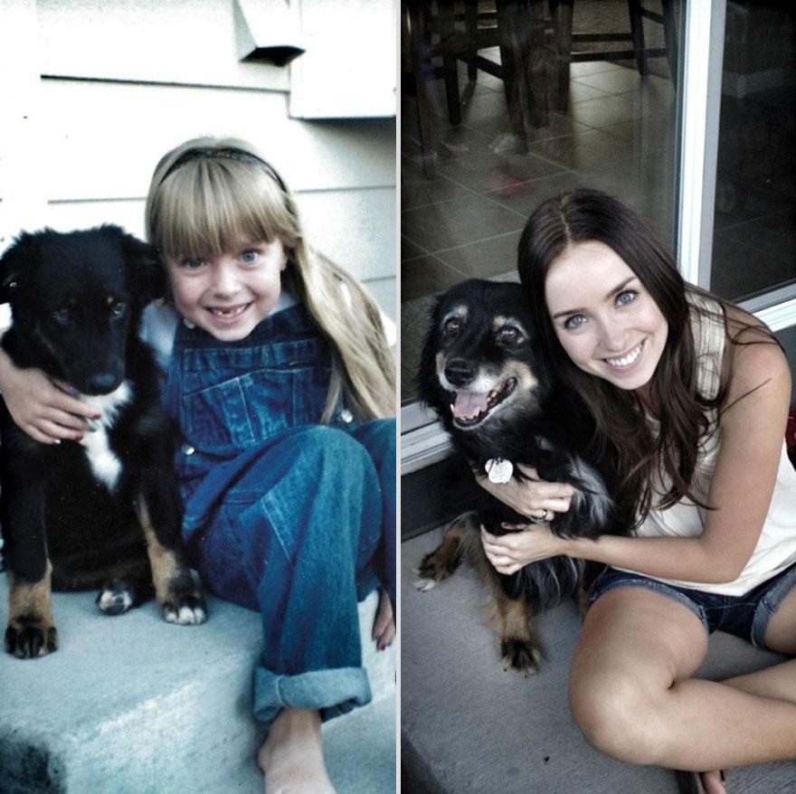 Fotos adorables de perros y gatos antes y después