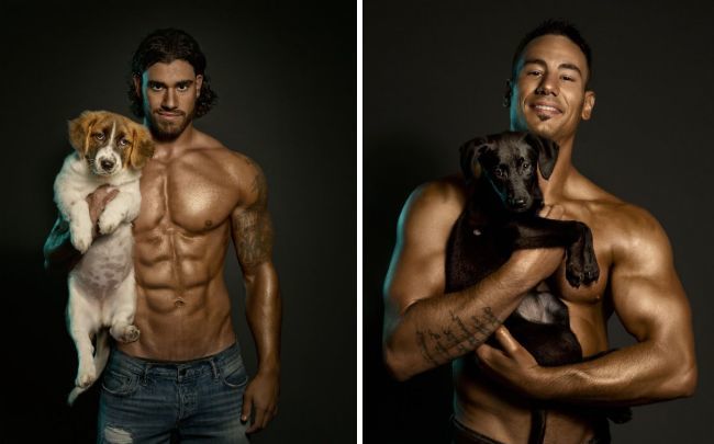 modelos y perro portada