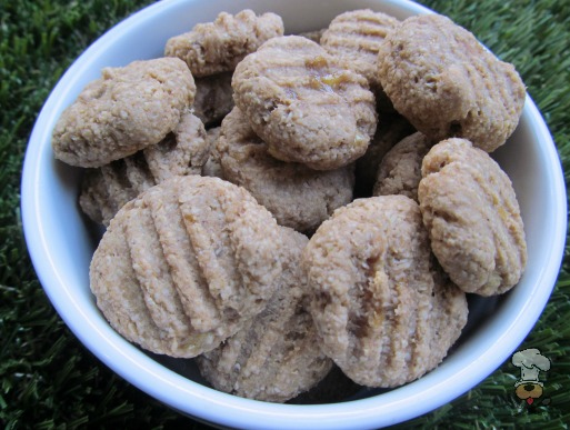 Receta galletas caseras para perro de Cacahuate, miel y platano